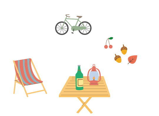 庭先のイラスト